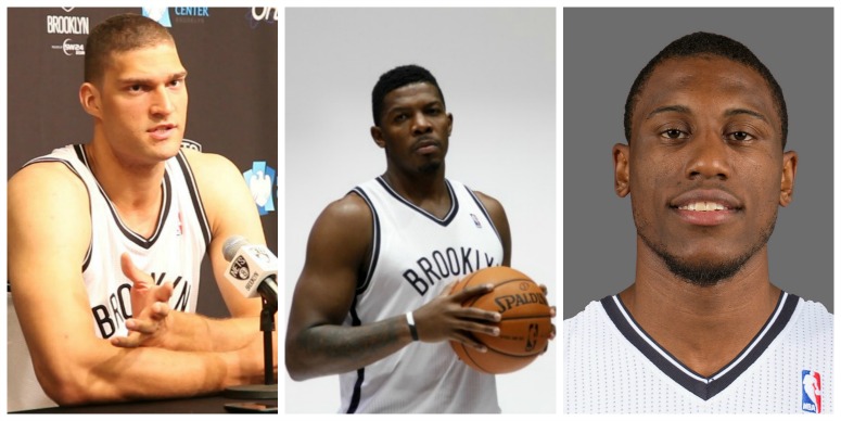 Collage Brook Lopez Joe Johnson Thaddeus Young