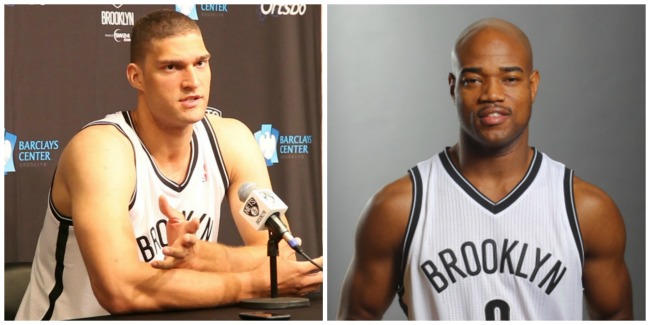 Collage Brooklyn Nets Center Brook Lopez and Point Guard Jarrett Jack 650x325