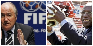 Photo left to right: FIFA President Sepp Blatter and former Trinidadian Jack Warner