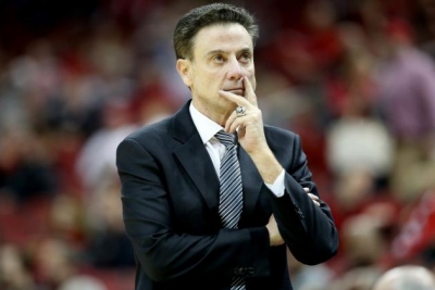 University of Louisville men&#039;s basketball coach Rick Pitino in better days