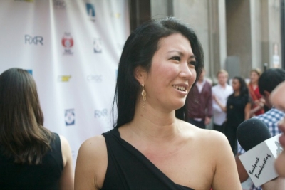 Professional pool player, Jeanette &quot;The Black Widow&quot; Lee, on the red carpet at Justin Tuck&#039;s Annual Celebrity Billiard&#039;s Tournament