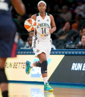 New York Liberty guard Sugar Rodgers