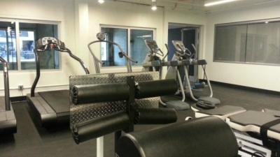 The training room at the HSS Brooklyn Nets Training Facility